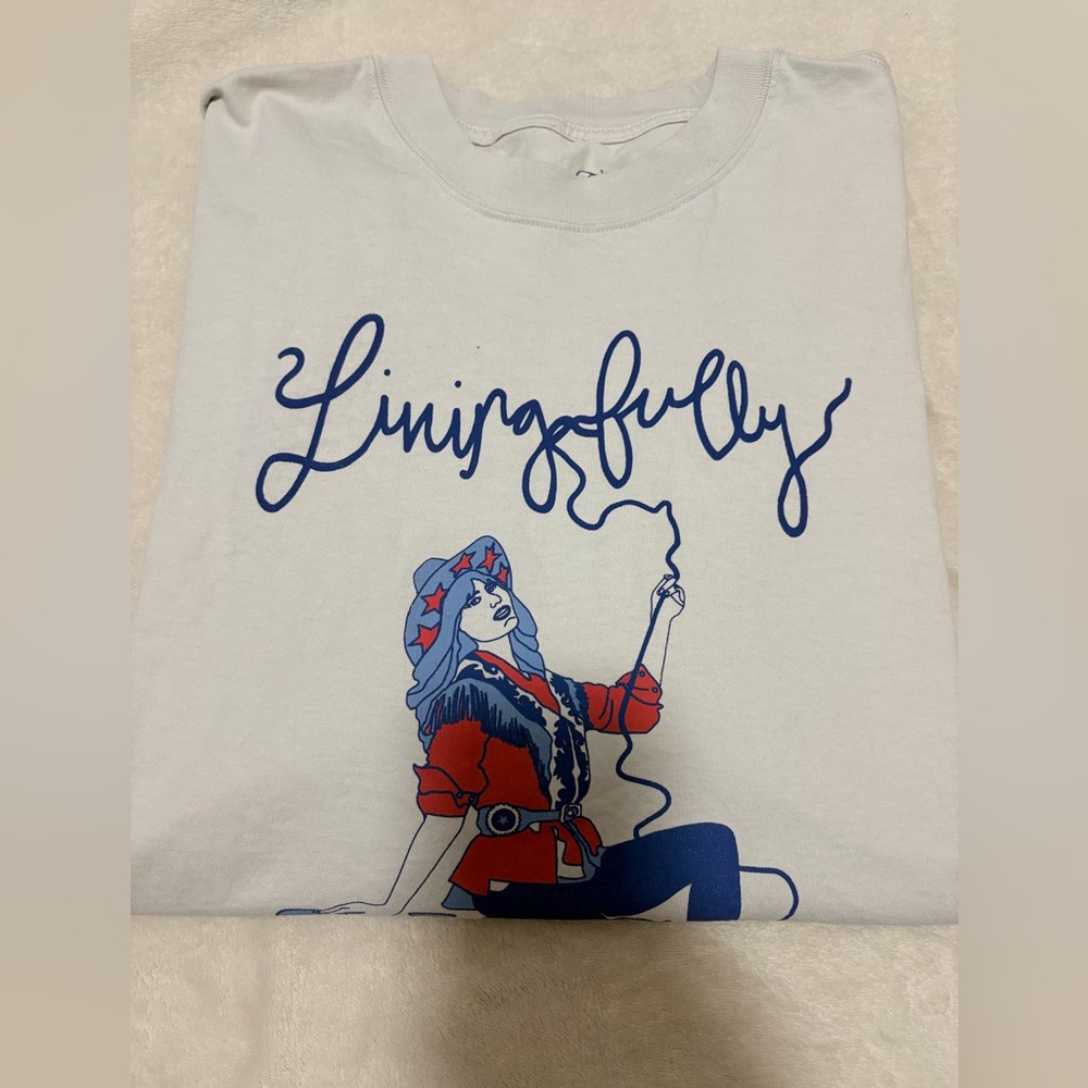 Living Fully Mallory Ervin Co x Disco Cowgirl Short Sleeve Tee